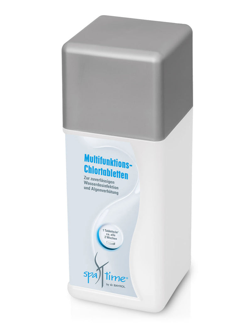 BAYROL SpaTime Multifunktions-Chlortabletten 20g | 1 kg Flasche